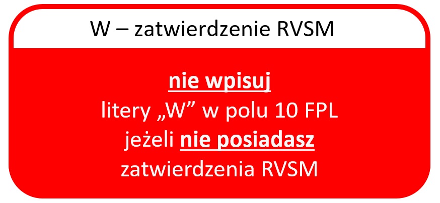 W zatwierdzenie RVSM